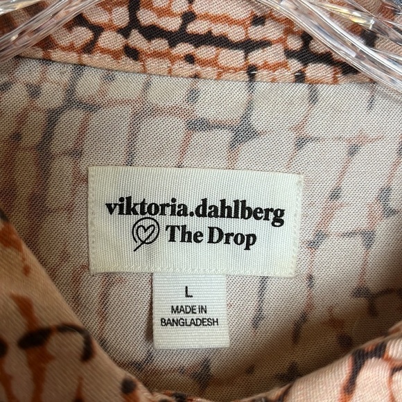 Viktoria Dahlberg Snakeskin Print Button Down Blouse - Picture 7 of 13